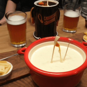 fondue with beer