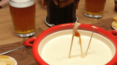 fondue with beer